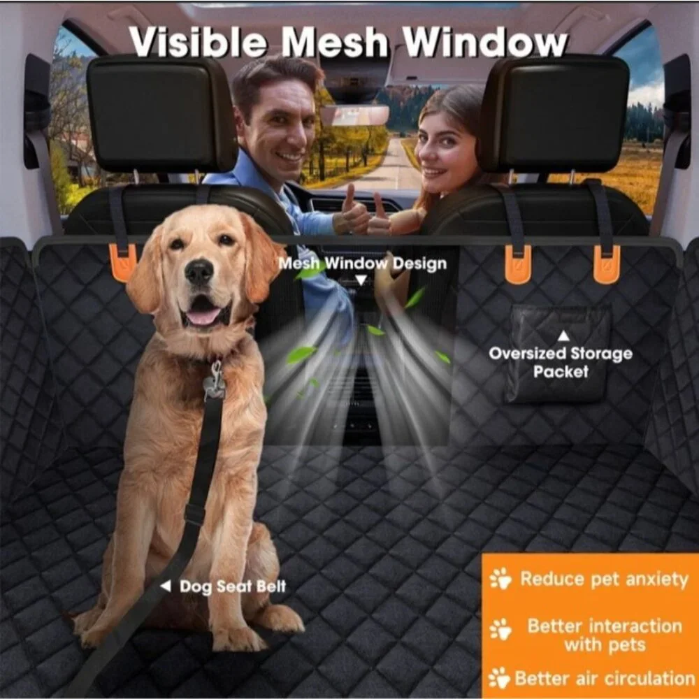 NEW Dog Hammock XL Truck SUV Back Seat Cover Extender Side Flaps 60x90 Mesh Vent